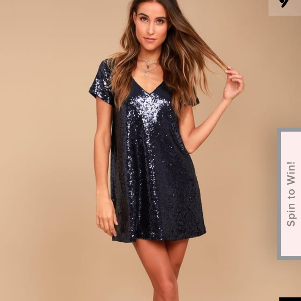 Lulu light up the night shift dress